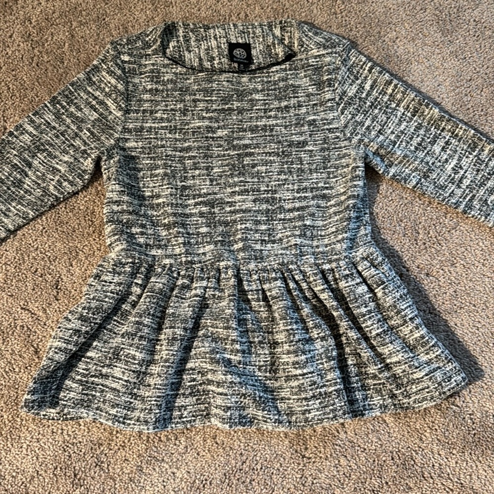 💜 3 for $10 Bobeau Gray Textured Women's Top